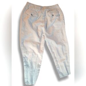 Poetry 100% Linen Powder Blue Pants Size 14 US